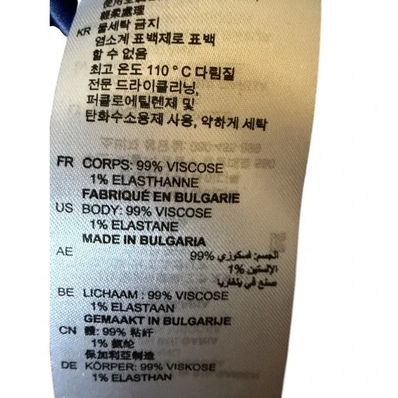 SANDRO PARIS Leila Marine Long Sleeve Mini Sheath Dress, US 8, Size 3FR - Picture 7 of 8